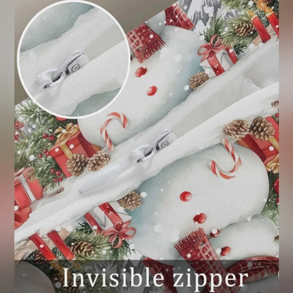 Charming Snowman Holiday Pillow Cover